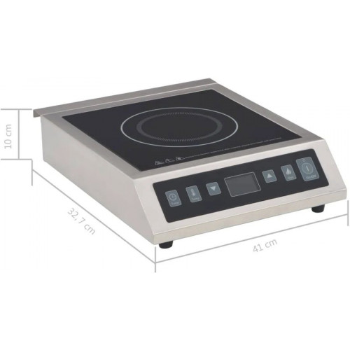 Placa de inducción eléctrica con pantalla táctil 3500 W vidaXL