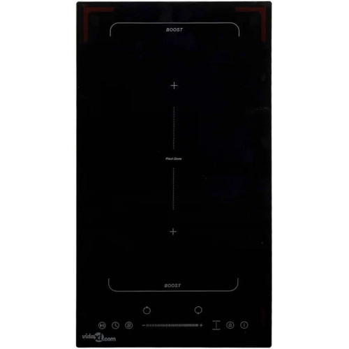 Placa de inducción Flexizone 2 quemadores control táctil 3500 W vidaXL