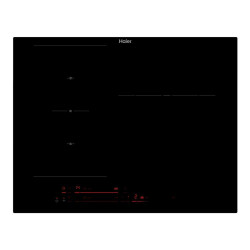 Placa de inducción Haier, 3 zonas + Zona Flex, WIFI, ID Series 2 - HAIFB53IRCS Negro