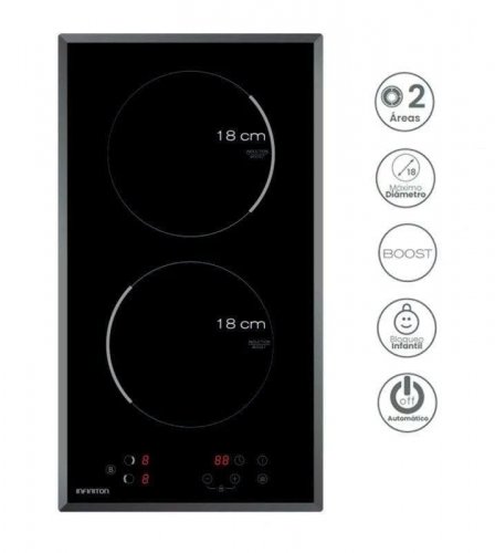 Placa de Inducción Infiniton IND-230N 2 Zonas