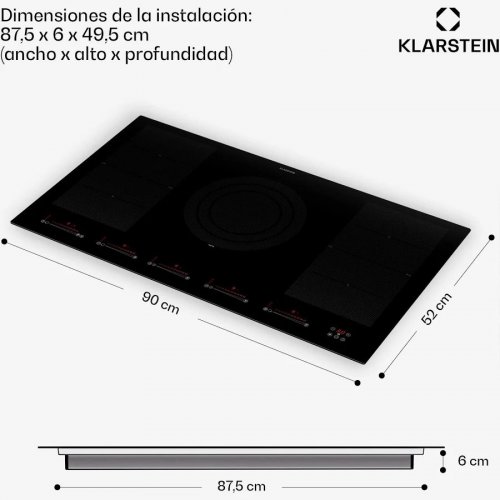 Placa de inducción Klarstein Masterzone 90 Flex
