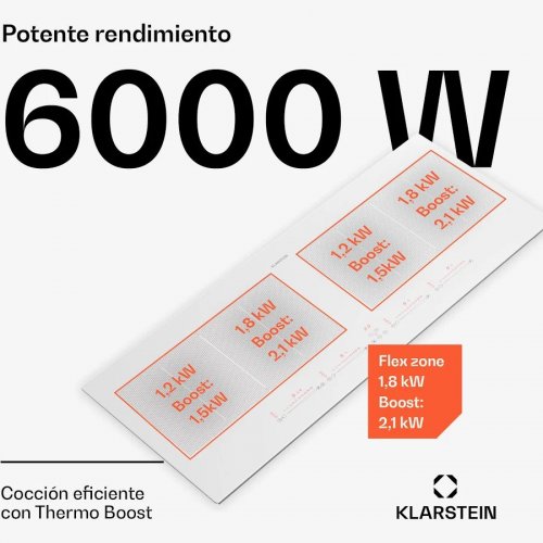 Placa de inducción Klarstein Masterzone 90 Slim Flex