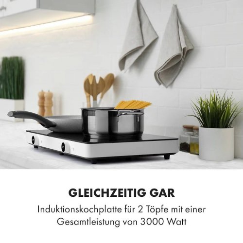 Placa Doble,Placa de Inducción Klarstein Futurechef Negro