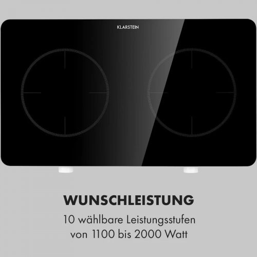 Placa Doble,Placa de Inducción Klarstein Futurechef Negro