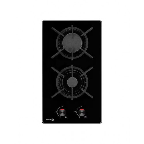 Placa gas Fagor 2 quemadores - 3MCF-2GSTA Cristal negro