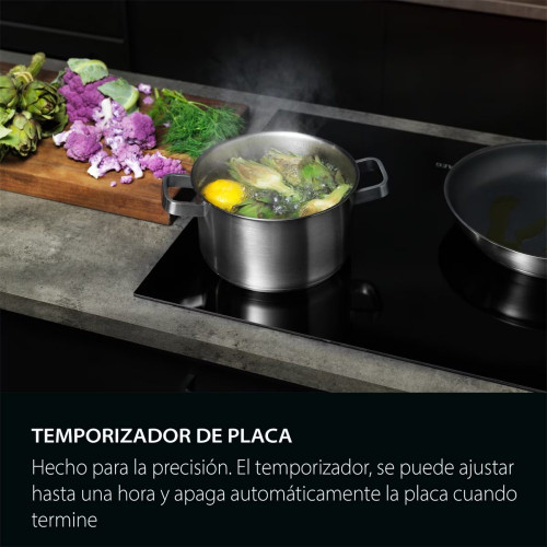 Placa inducción AEG con 3 zonas de cocción - TN63IA00FB Negro
