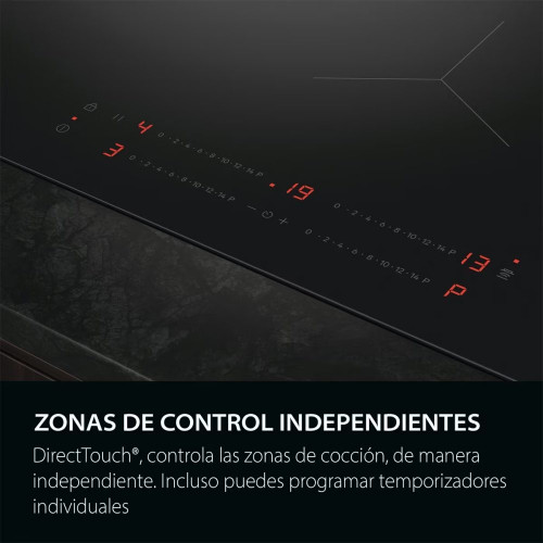 Placa inducción AEG con 3 zonas de cocción - TO63IQ0FFB Negro
