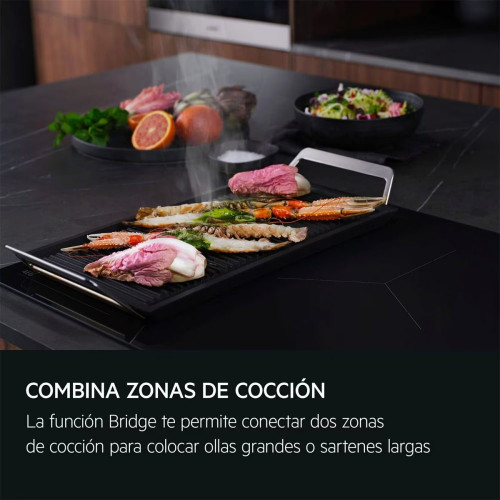 Placa inducción AEG con 3 zonas de cocción - TO63IQ0FFB Negro