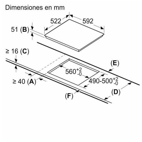 Placa inducción Balay 3EB965WR