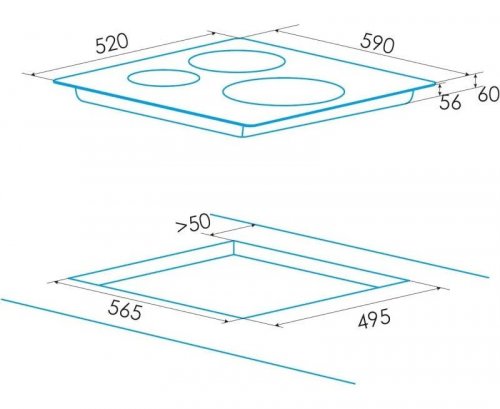 Placa Inducción Edesa EIMS-6330 B WH