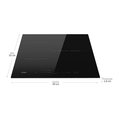 Placa inducción Haier WIFI y 3 zonas Series 2 - HAIDSJ63MC Negro