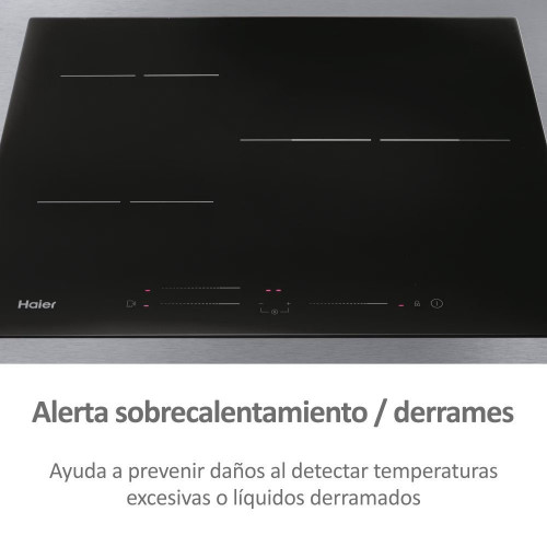 Placa inducción Haier WIFI y 3 zonas Series 2 - HAIDSJ63MC Negro