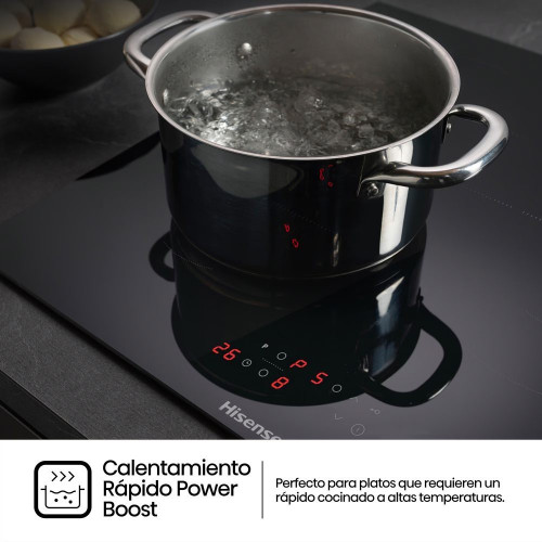 Placa inducción Hisense con 3 zonas de cocción - HI6311BSCE Negro