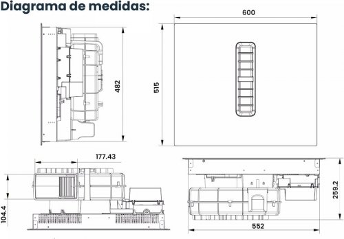 Placa inducción Infiniton HH-W60A874