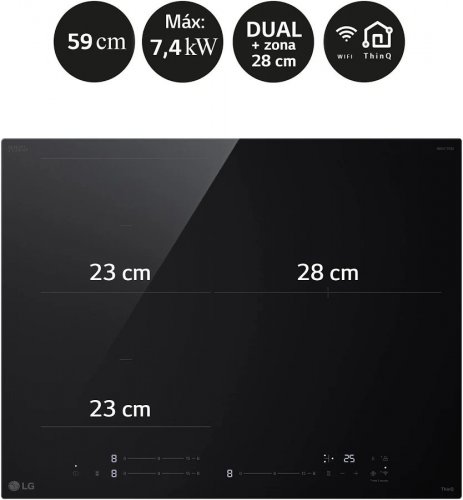 Placa Inducción LG CBIZ2432B