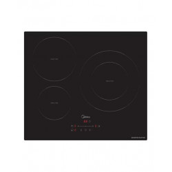 Placa Induccion MIDEA 3 zonas con tecnología Inverter Quattro - MIH740T278K0 Negro