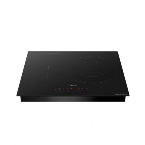 Placa inducción Midea con 3 zonas de cocción, zona Gigante - MIH740T463K0 Cristal negro