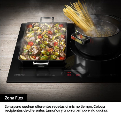Placa inducción Samsung Zona gigante - NZ63C4036GK/U1 Negro