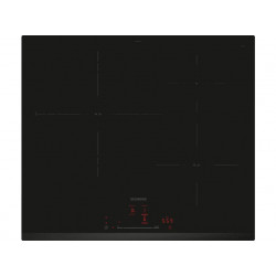 Placa inducción - Siemens EH631HDC1E, 3 zonas, Zona grande 32 cm, Conexión Placa Campana, Home Connect, 60 cm, Negro