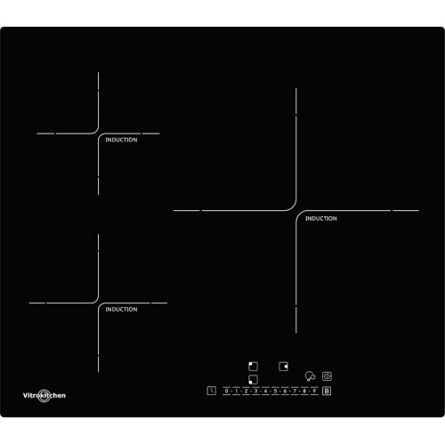 Placa inducción vitrokitchen ind630n zona extra grande 32cm