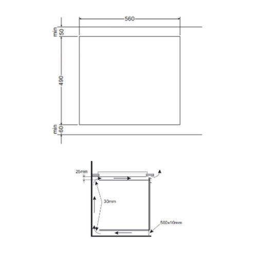 Placa modular vitrocerámica Fagor 2 zonas de cocción - 3MFT-2AC Negro