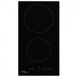 Placa Vitrocerámica 2 quemadores control táctil 3000 W vidaXL
