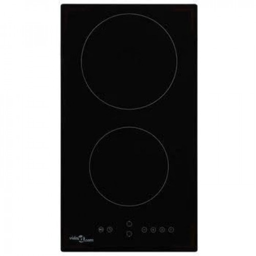 Placa Vitrocerámica 2 quemadores control táctil 3000 W vidaXL