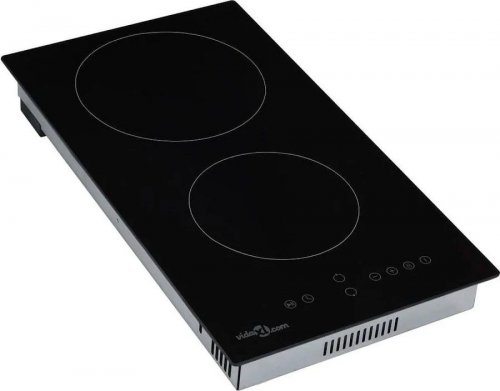 Placa Vitrocerámica 2 quemadores control táctil 3000 W vidaXL