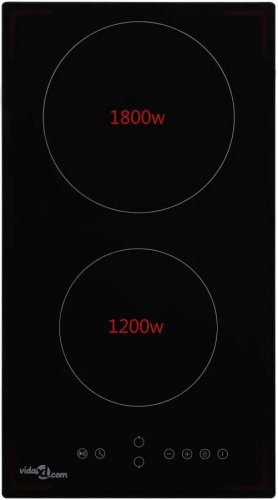 Placa Vitrocerámica 4 quemadores control táctil 6000 W Vidaxl