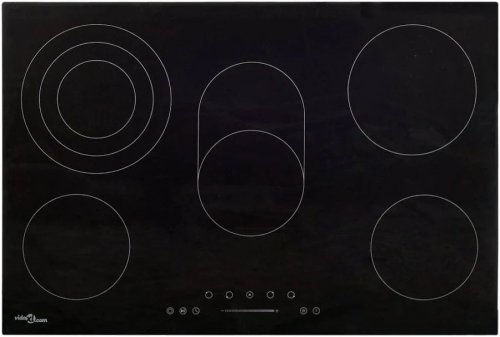 Placa Vitrocerámica 4 quemadores Control táctil 6600 W Vidaxl
