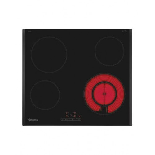 Placa vitrocerámica Balay 4 zonas de cocción - 3EB721LR Negro