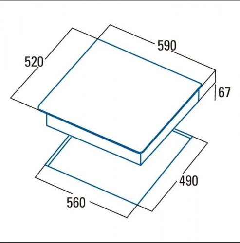 Placa Vitrocerámica Cata TD 6003