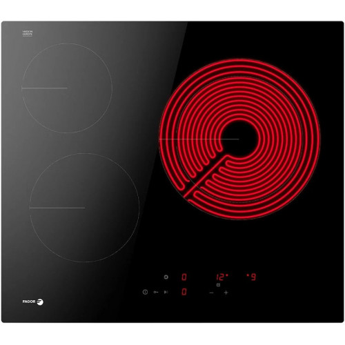 Placa vitrocerámica Fagor 4vft-33ac con 3 zonas de cocción zona