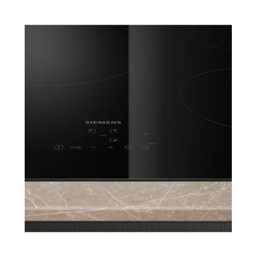 Placa vitrocerámica Siemens 3 zonas de cocción - ET61RBKB8E Negro