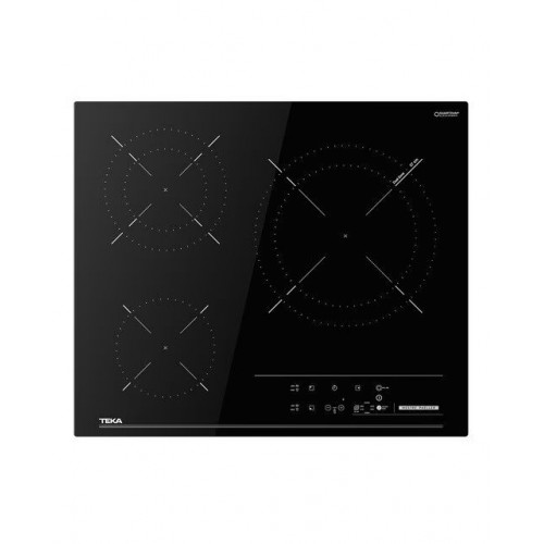 Placa vitrocerámica Teka con 3 zonas de cocción - 63620 TTC Negro