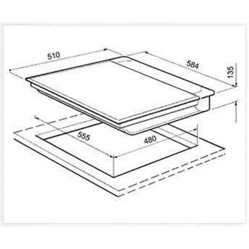 Placa Vitrokitchen 201TGBA Gas
