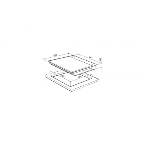 Placa Vitrokitchen 401TGNA Gas