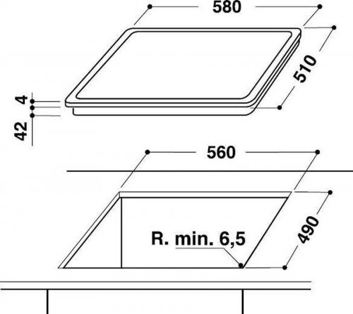 Placa Whirlpool AKT 807/BF