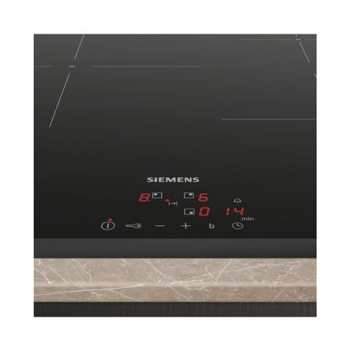 Placas de inducción Siemens 3 zonas de cocción - EU63KBJB5E Negro