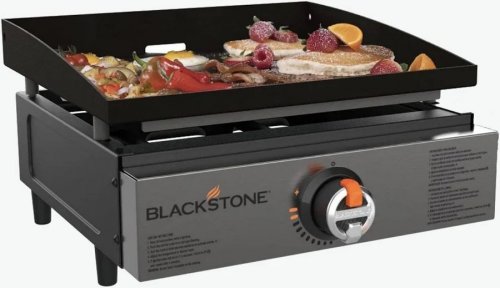 Plancha de gas blackstone de 1 quemadores y 1 kw de potencia