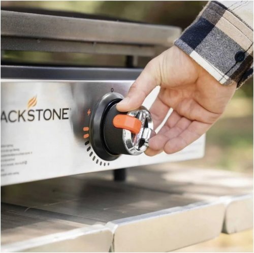 Plancha de gas blackstone de 1 quemadores y 1 kw de potencia