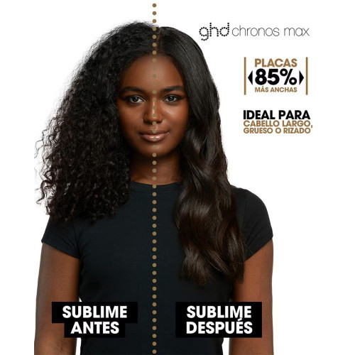 Plancha de pelo con placas anchas ghd chronos max blanca Plancha de pelo ghd chronos max blanca