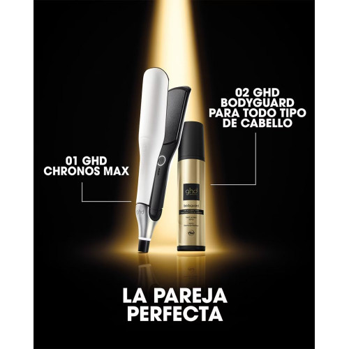 Plancha de pelo con placas anchas ghd chronos max blanca Plancha de pelo ghd chronos max blanca
