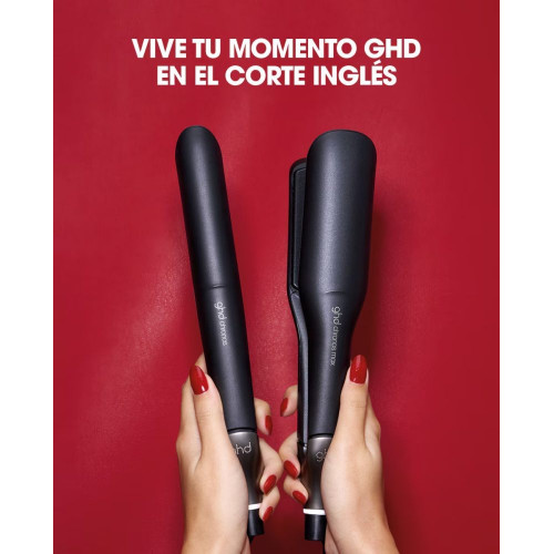 Plancha de pelo con placas anchas ghd chronos max negra