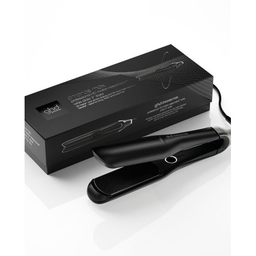 Plancha de pelo con placas anchas ghd chronos max negra