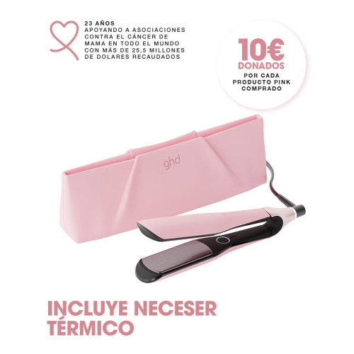 Plancha de pelo de placas anchas ghd chronos max nuestra Pink