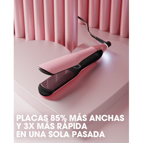 Plancha de pelo de placas anchas ghd chronos max nuestra Pink