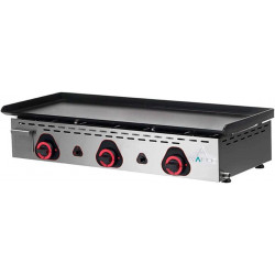 Plancha Eco-PV a gas acero pavonado 90 cms Mainho