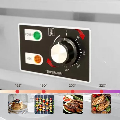 Plancha Eléctrica Profesional para Cocinar 55x35cm
