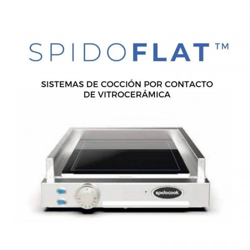 Plancha fry top SpidoCook individual con vitrocerámica lisa sp200
